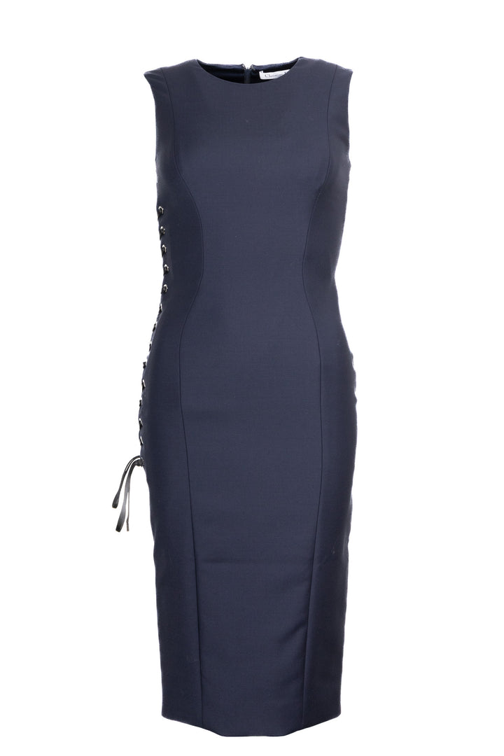 CHRISTIAN DIOR Laced Dress Navy
