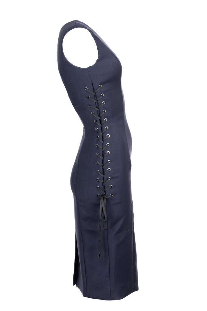 CHRISTIAN DIOR Laced Dress Navy