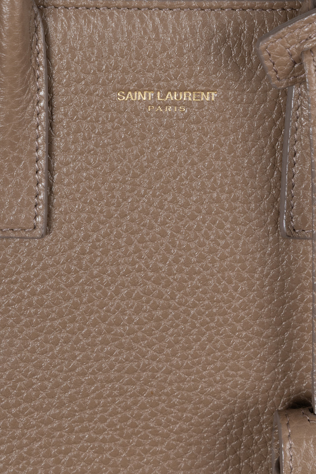 SAINT LAURENT Sac Du Jour Nano Cuir Taupe