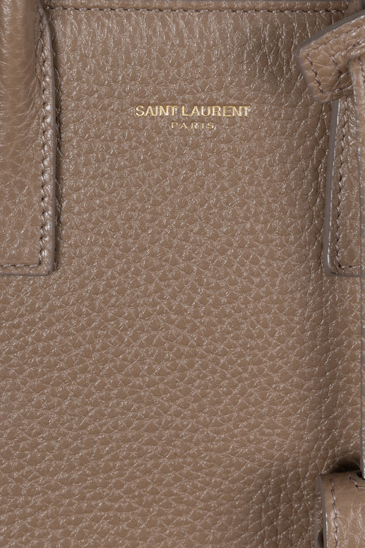 SAINT LAURENT Sac Du Jour Nano Cuir Taupe