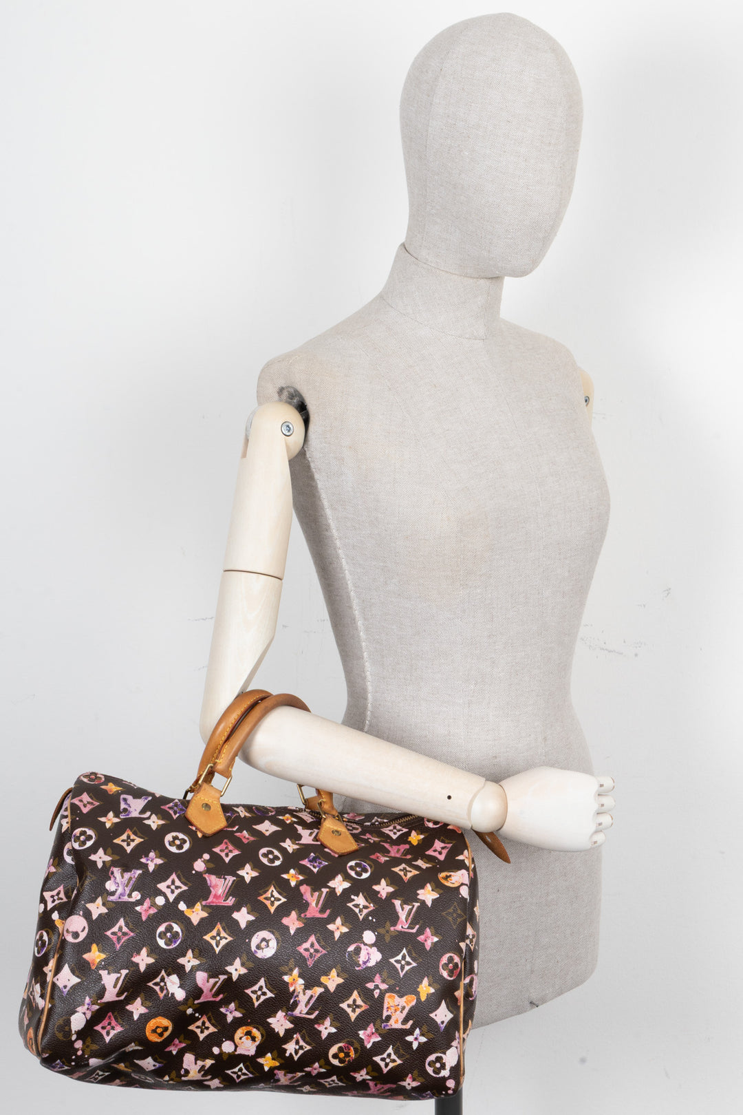 LOUIS VUITTON Speedy 35 Richard Prince Watercolor Aquarelle
