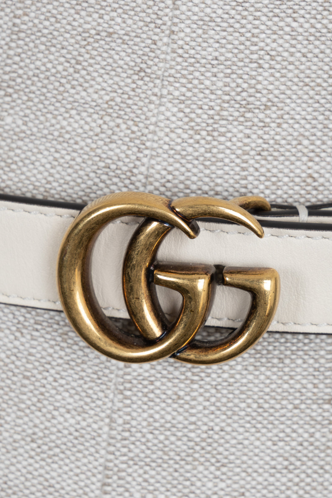 Ceinture GUCCI Marmont fine ivoire