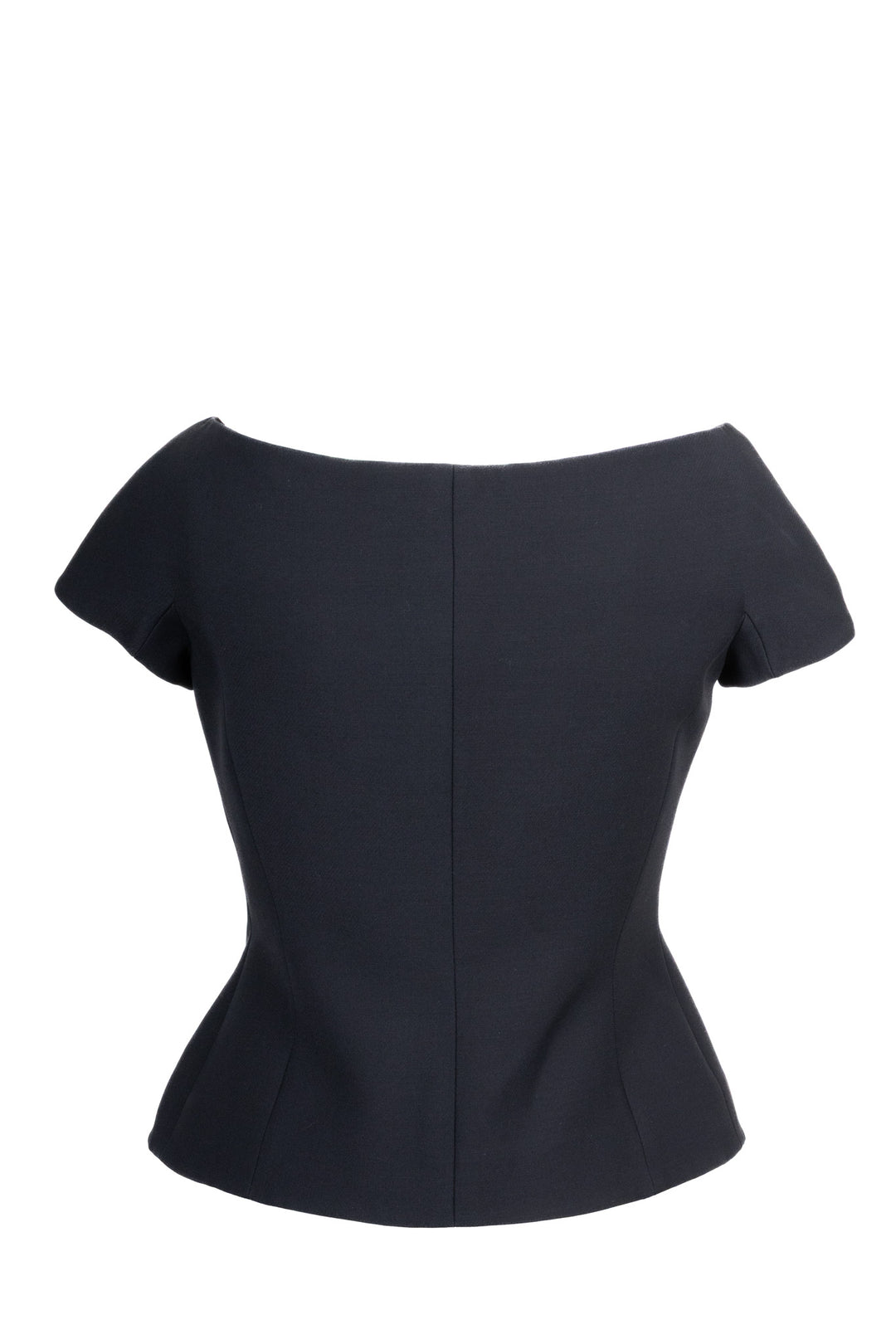 CHRISTIAN DIOR Off Shoulder Bar Jacket Black