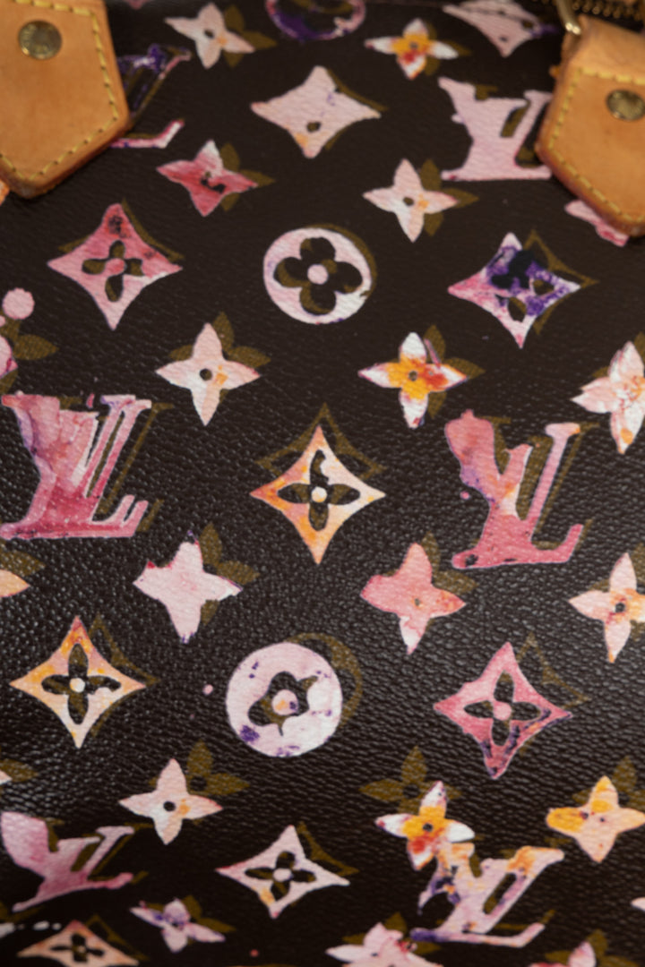 LOUIS VUITTON Speedy 35 Richard Prince Watercolor Aquarelle