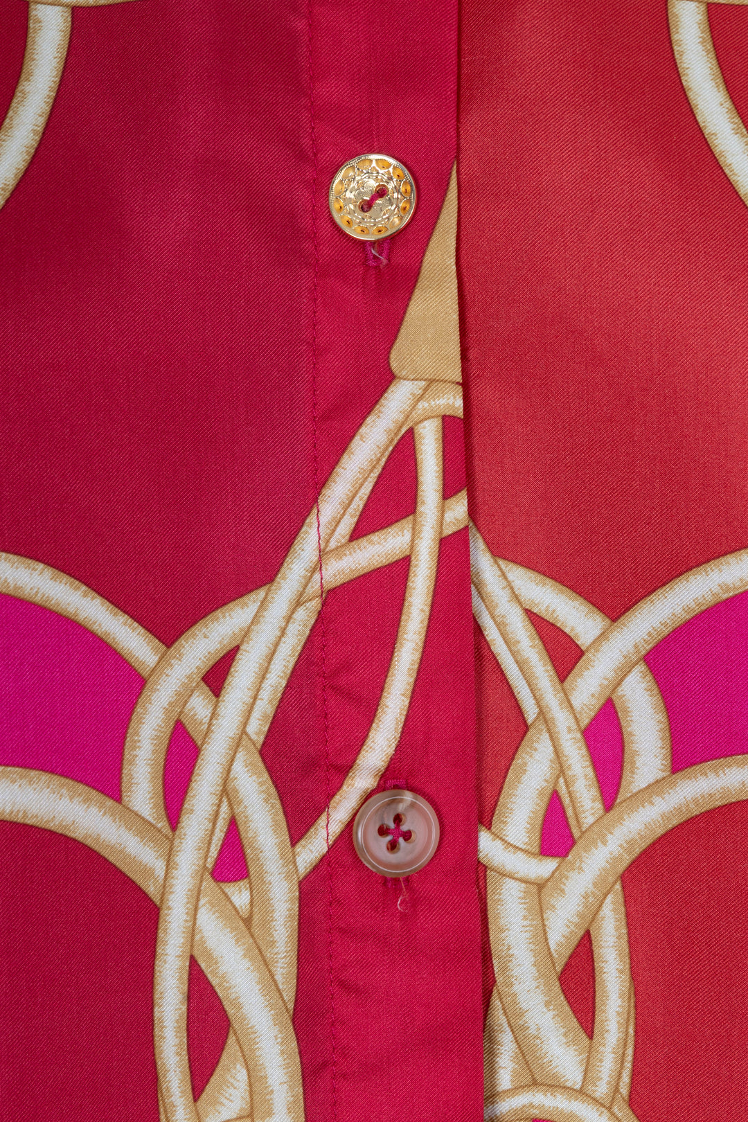 REAWAKE ATELIER Hermès Silk Two-Piece Orange Pink