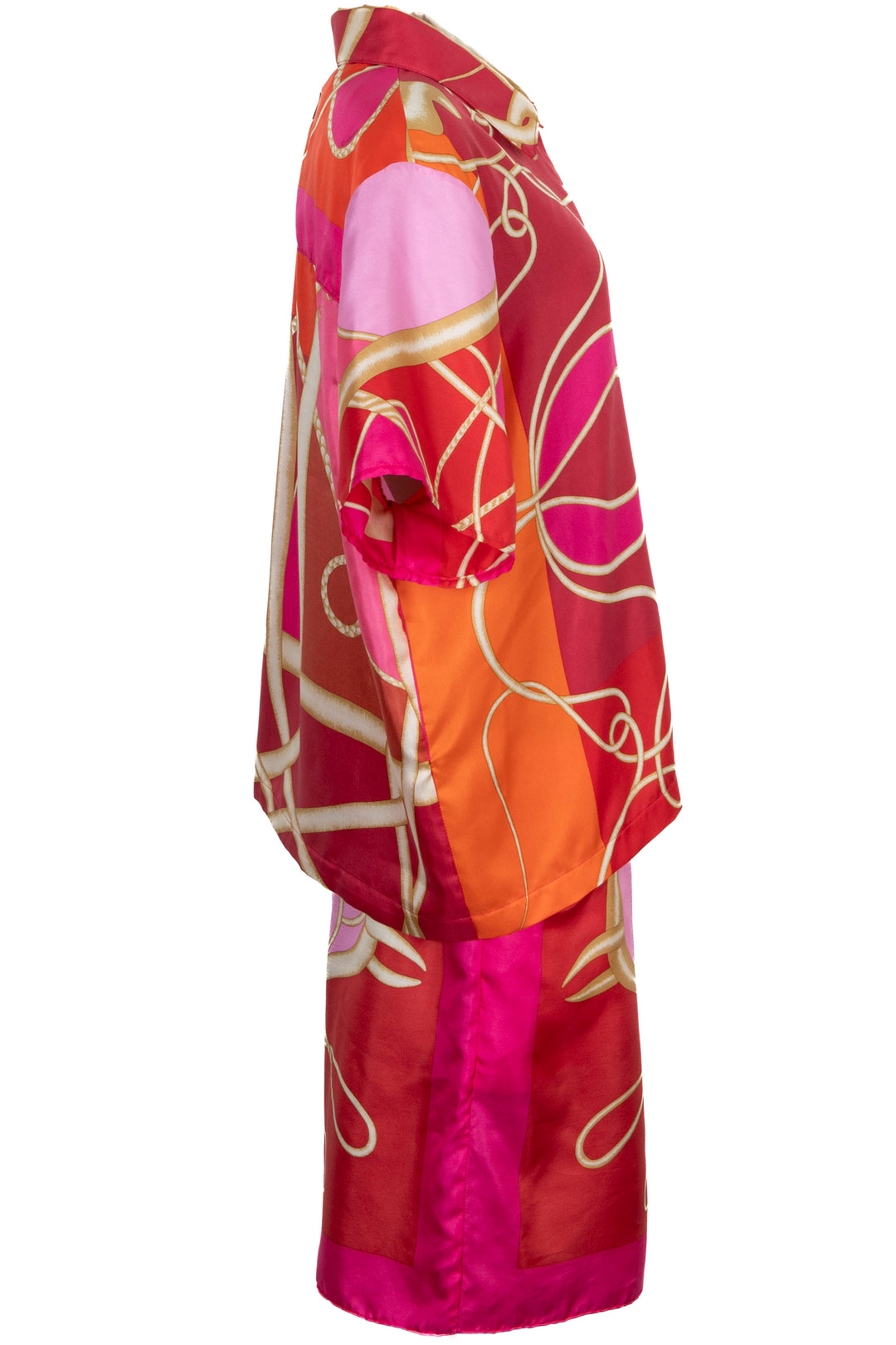 REAWAKE ATELIER Hermès Silk Two-Piece Orange Pink