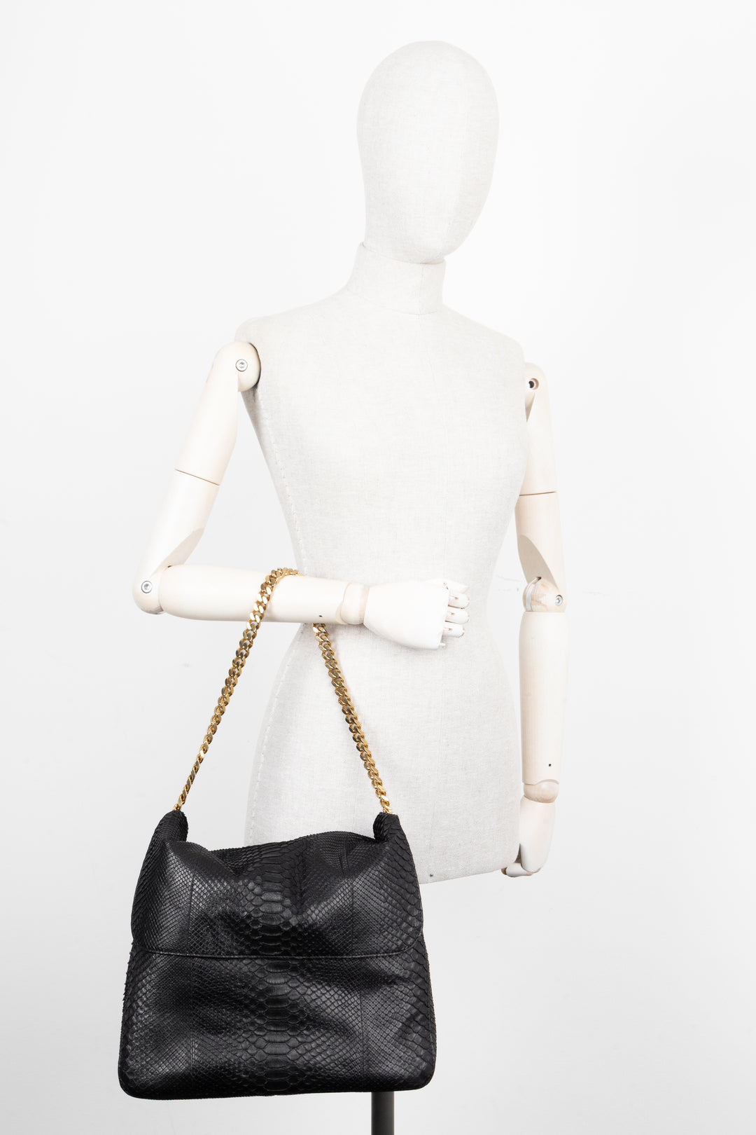 CELINE Hobo Python Black