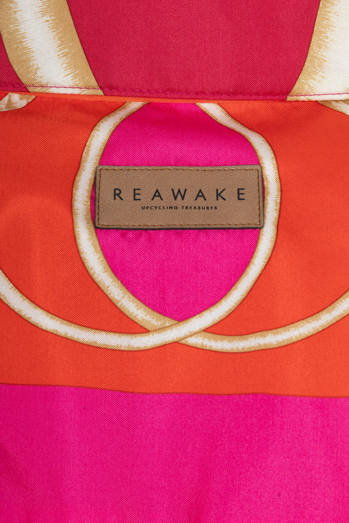 REAWAKE ATELIER Hermès Silk Two-Piece Orange Pink