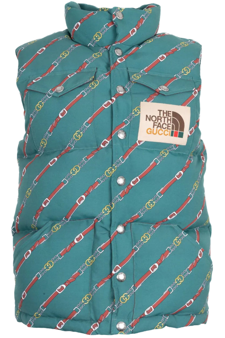GUCCIxNORTH FACE Doudoune sans manches Vert