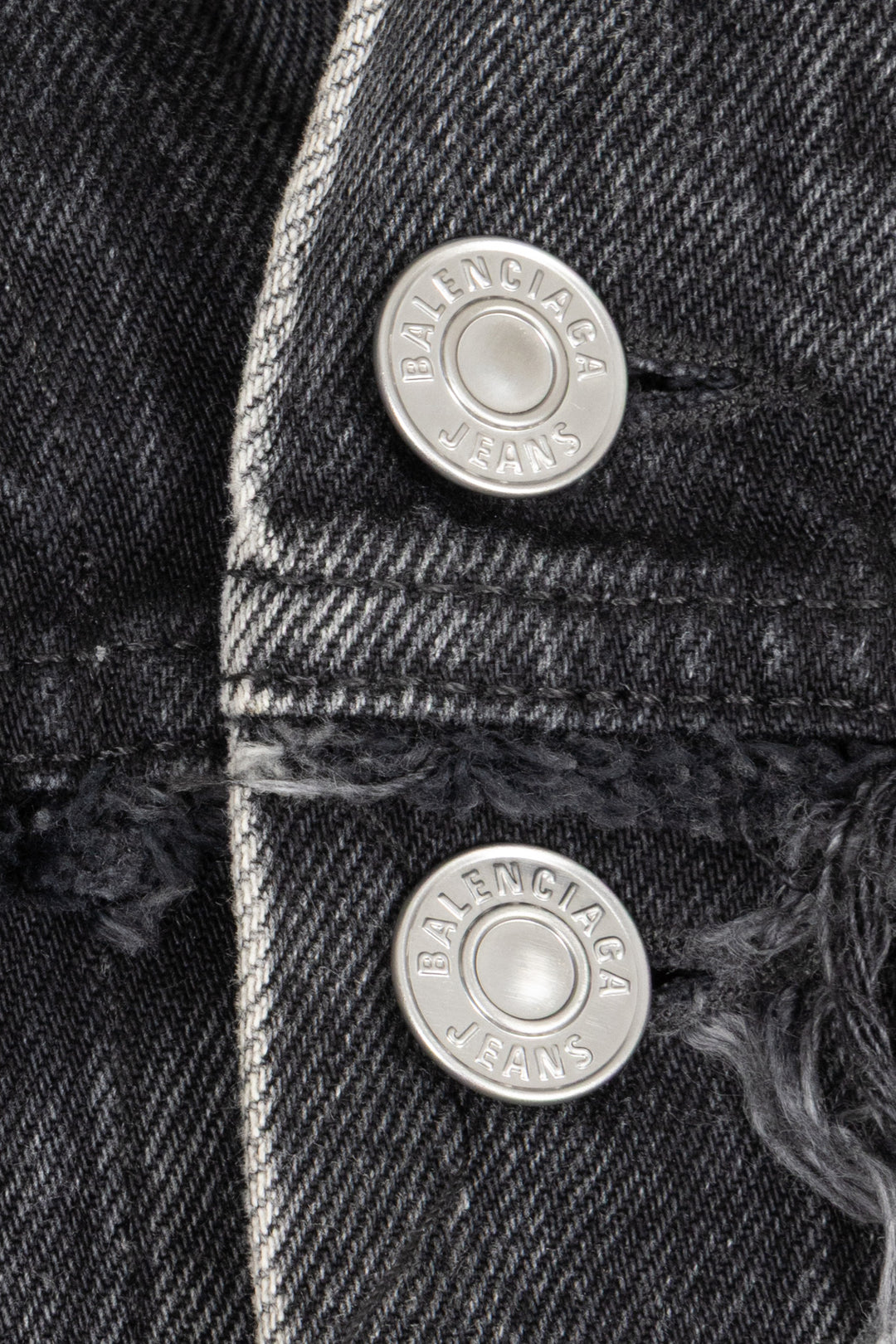 BALENCIAGA 2022 Veste en jean oversize noire