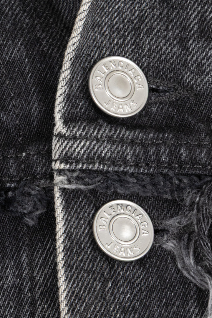 BALENCIAGA 2022 Veste en jean oversize noire