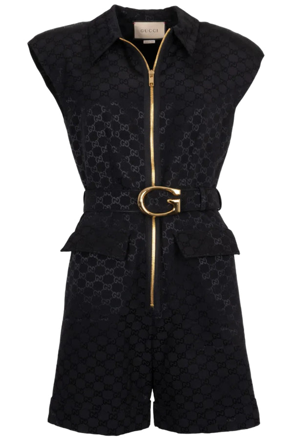 GUCCI GG Jumpsuit Black