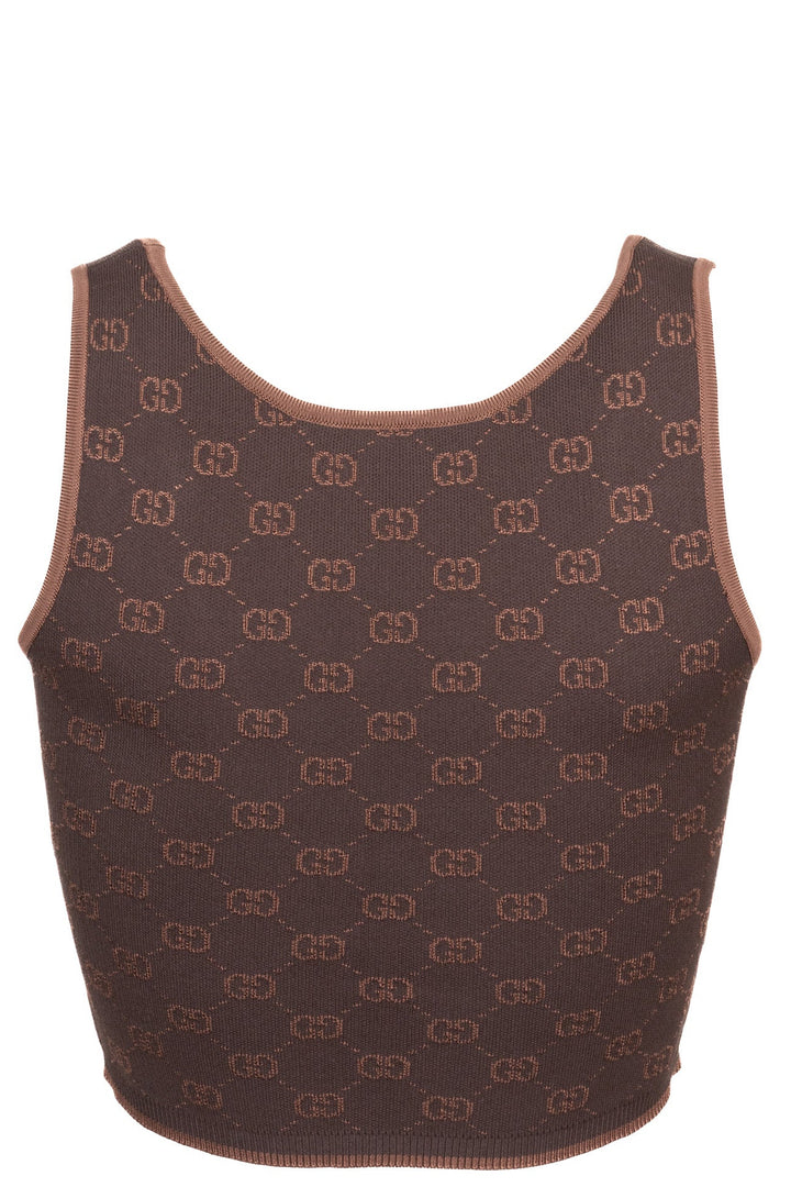 GUCCI GG Tank Top Brown