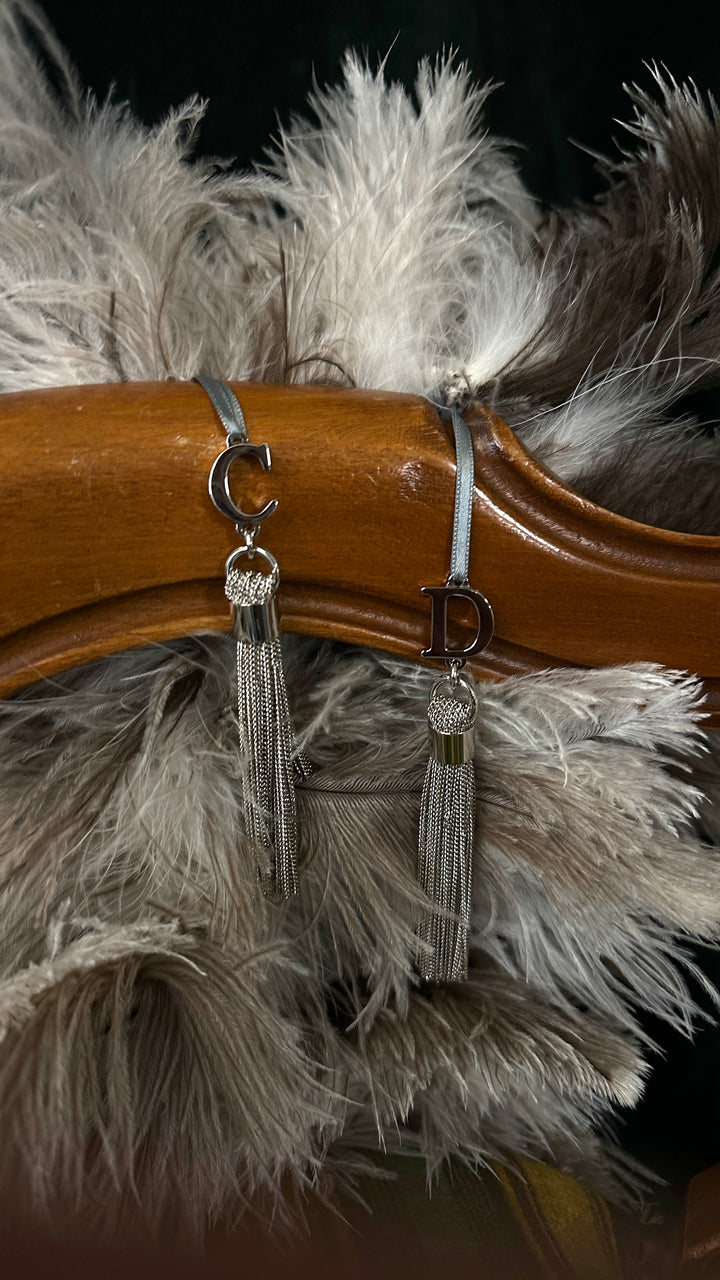 Écharpe en plumes d'autruche CHRISTIAN DIOR Marron Beige
