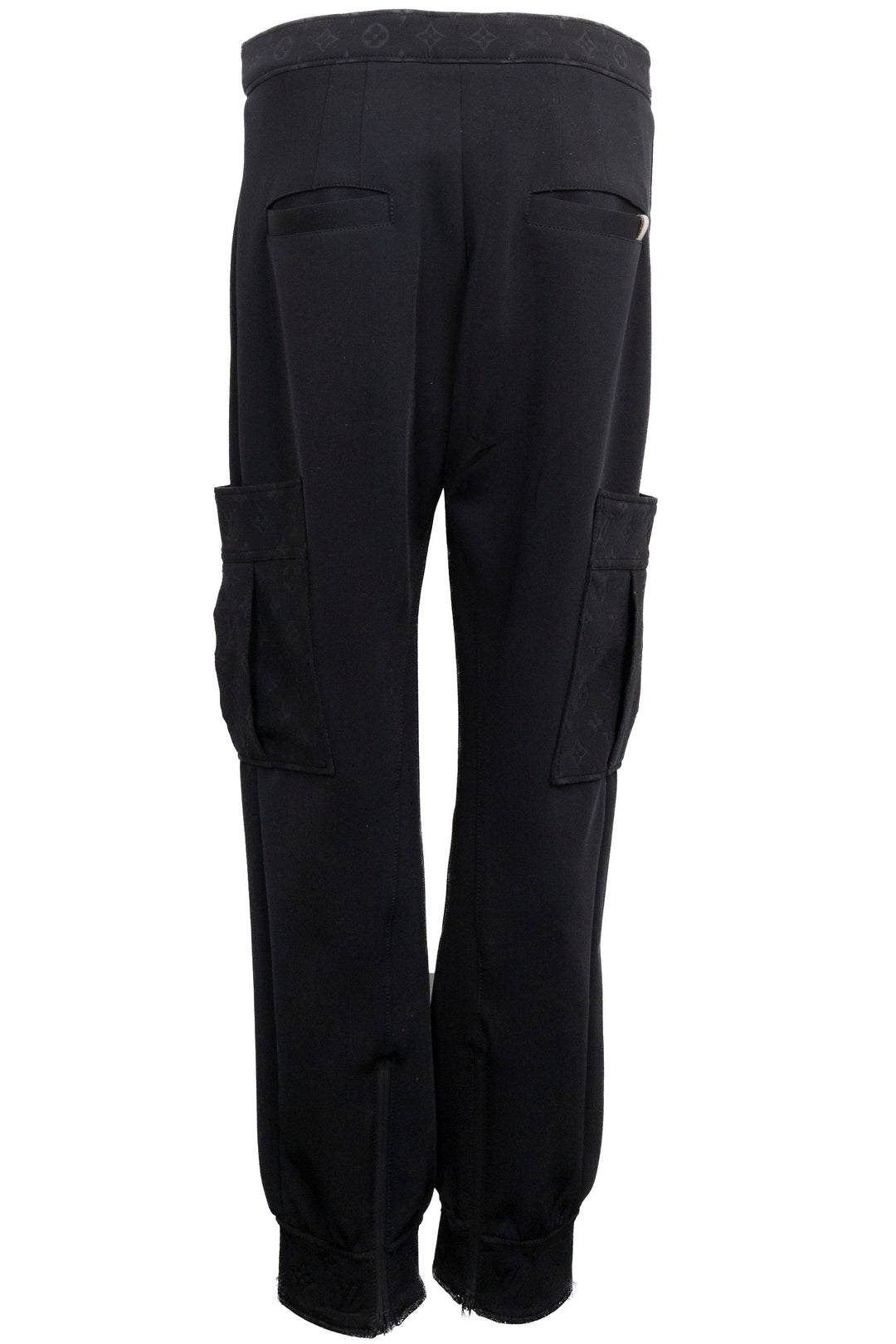 LOUIS VUITTON Monogram Details Cargo Pants Black
