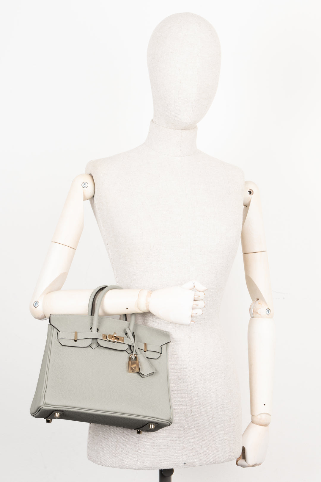 HERMÈS Birkin 25 Togo Retourne Gris Neve