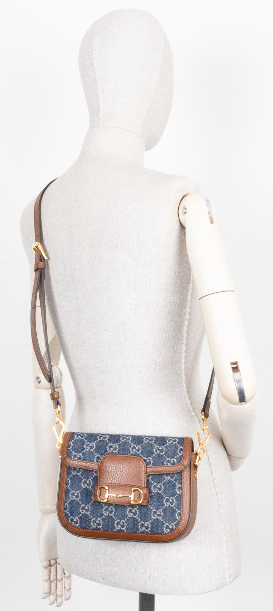GUCCI Mini Horsebit 1955 Denim