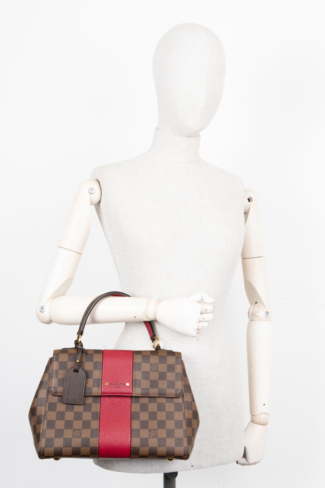 LOUIS VUITTON Bond Street MM Bag Damier Ebene Bordeaux