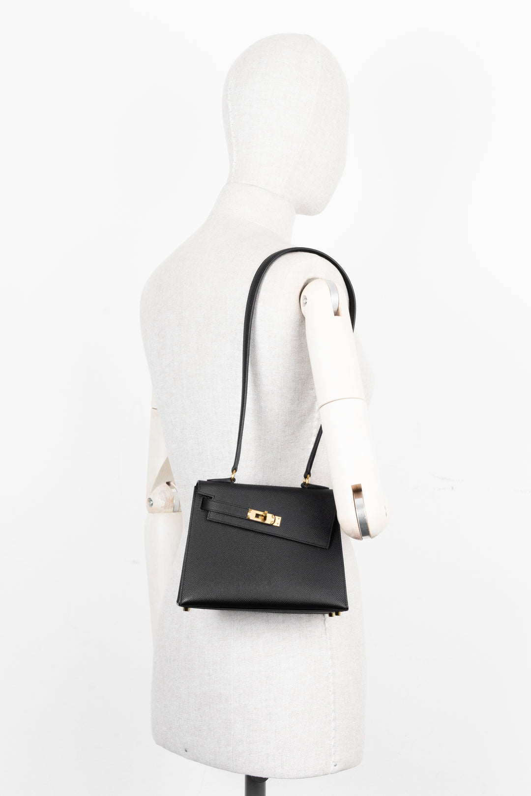 HERMÈS Kelly II Sellier 20 En Désordre Epsom Noir