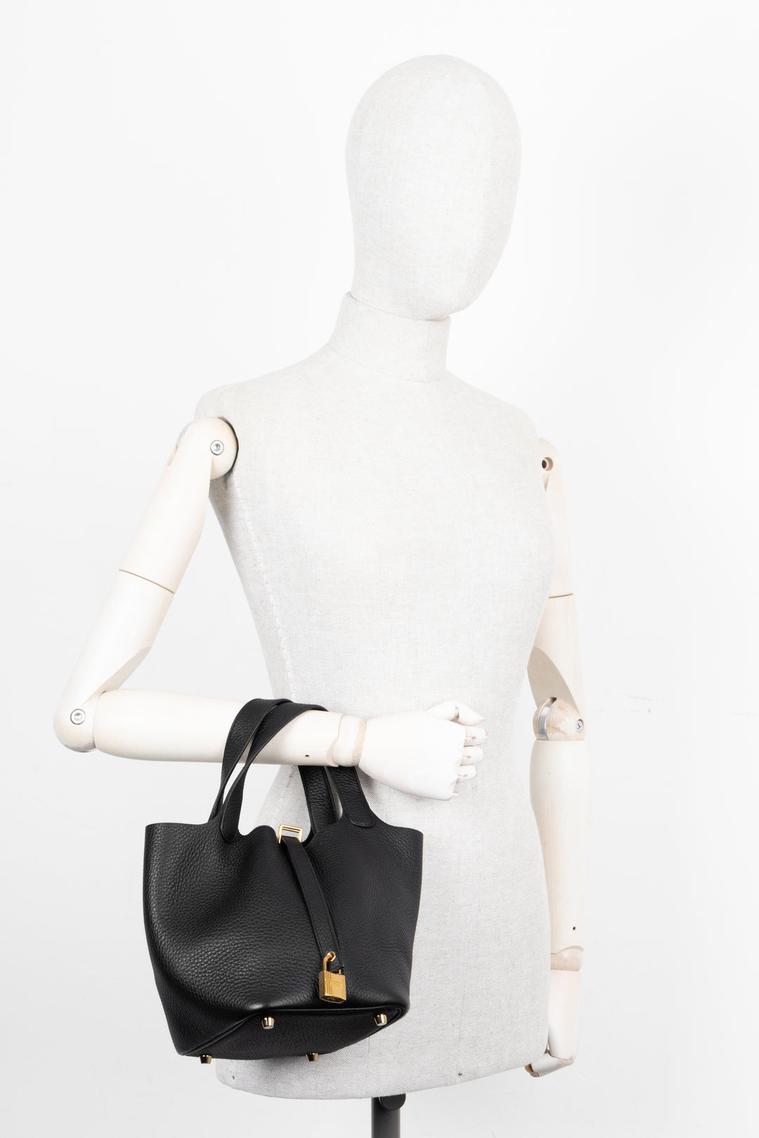 HERMÈS Picotin 18 Clemence Noir