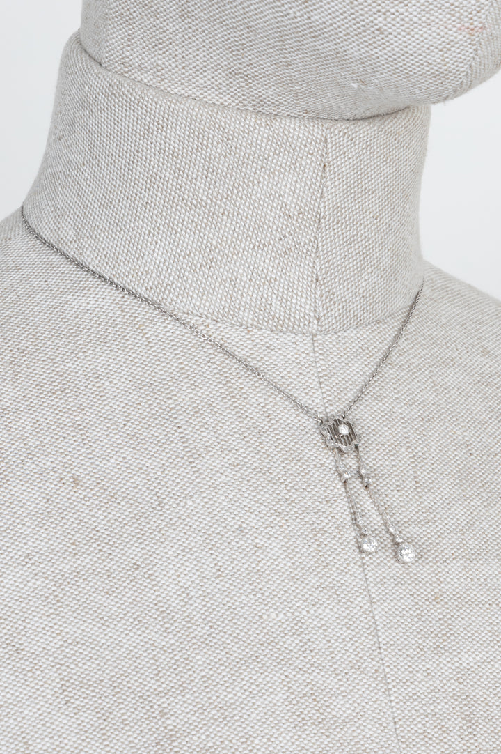 Vintage White Gold Necklace