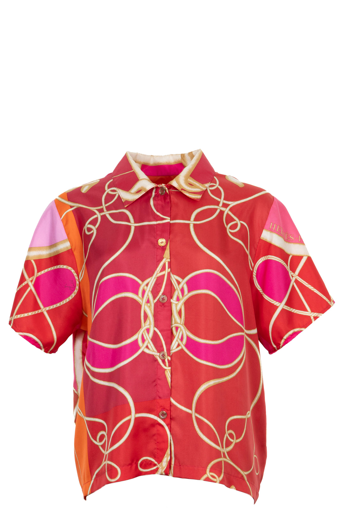 REAWAKE ATELIER Hermès Silk Two-Piece Orange Pink