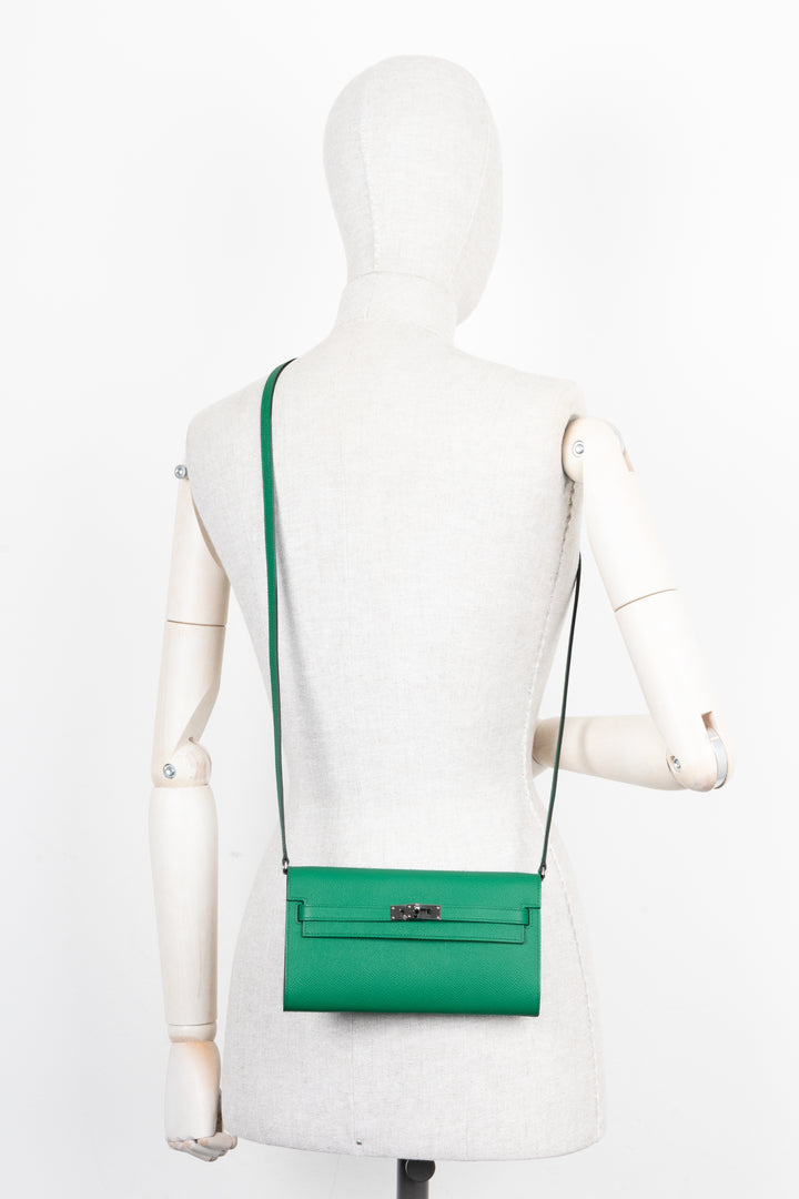HERMÈS Kelly To Go Epsom Vert Jade