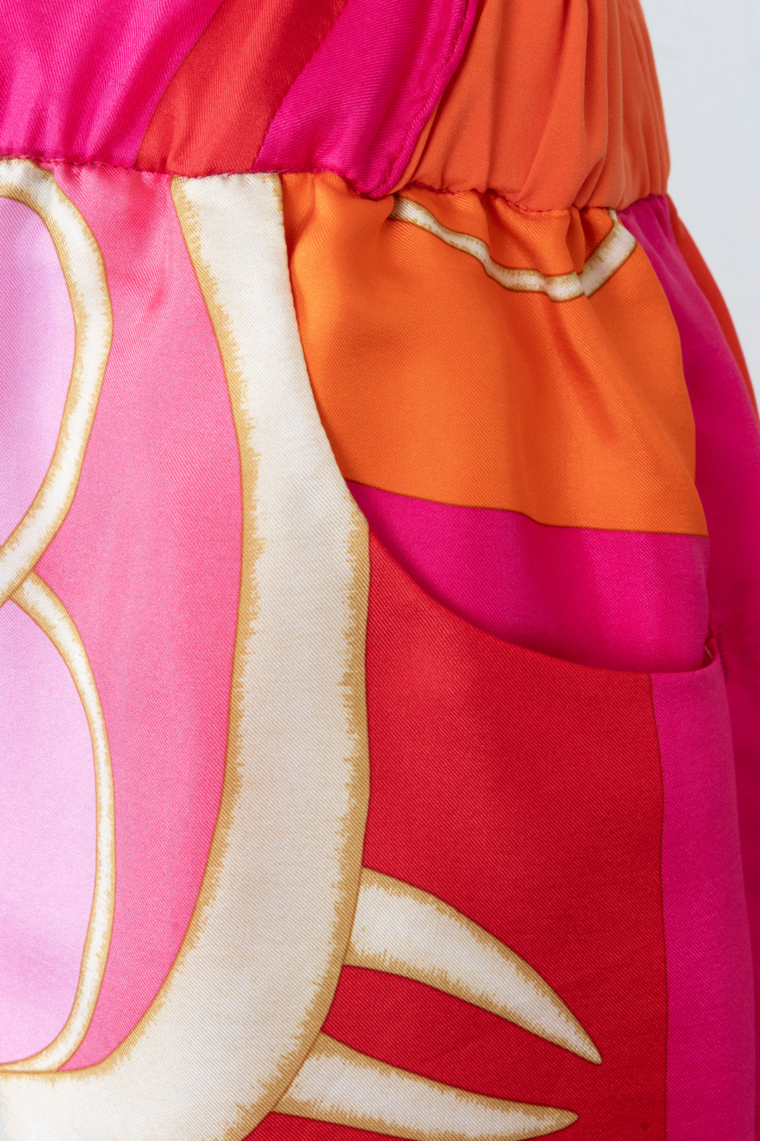 REAWAKE ATELIER Hermès Silk Two-Piece Orange Pink