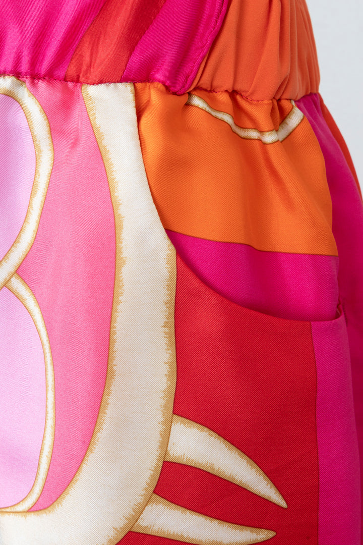 REAWAKE ATELIER Hermès Silk Two-Piece Orange Pink