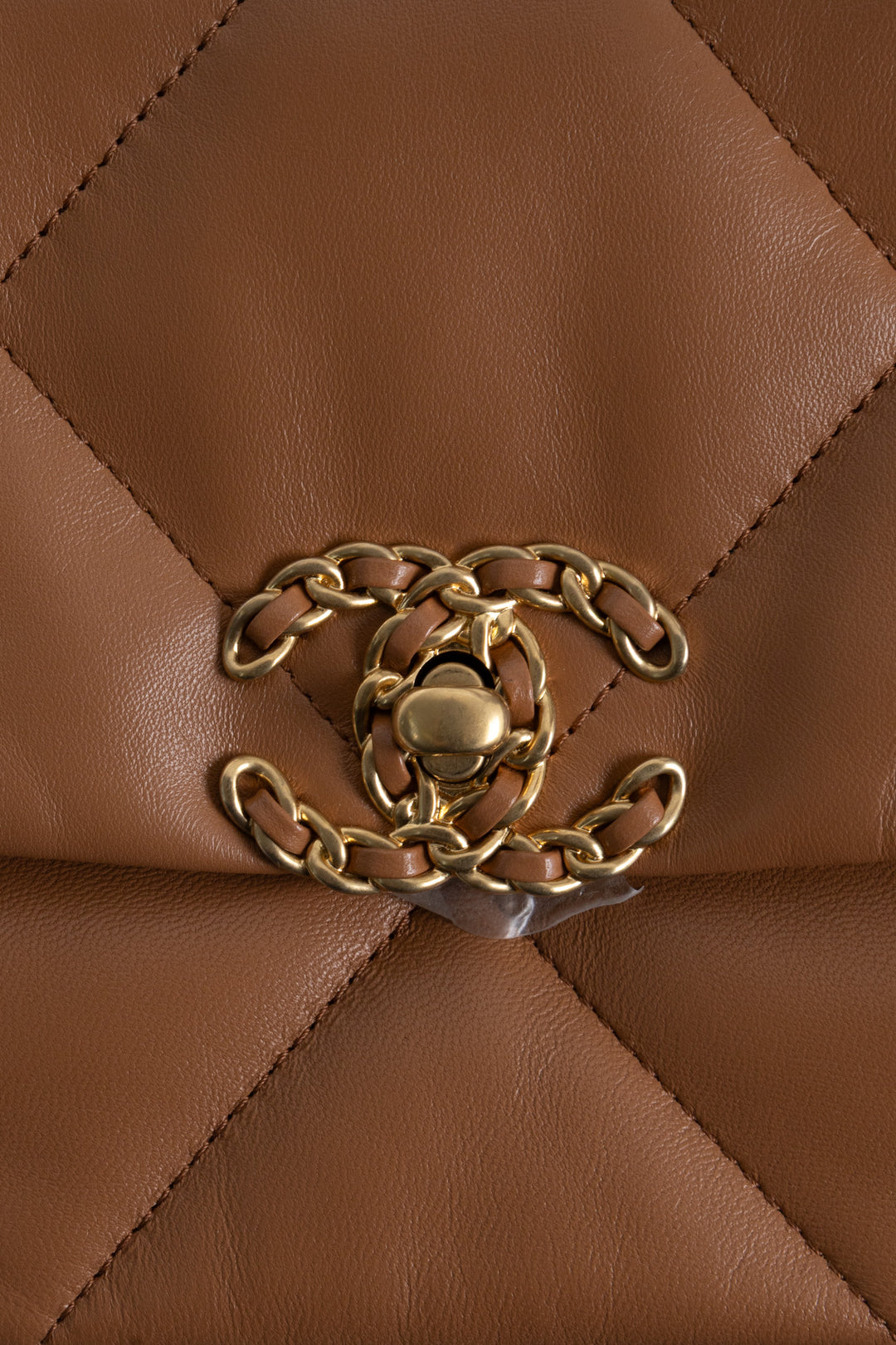 Sac CHANEL 19 Taille Moyenne Cuir Caramel