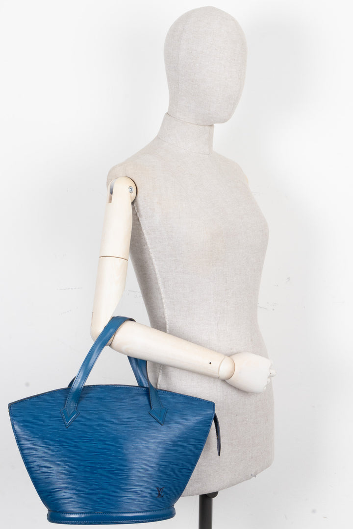 LOUIS VUITTON Saint Jacques PM Bag Epi Blue