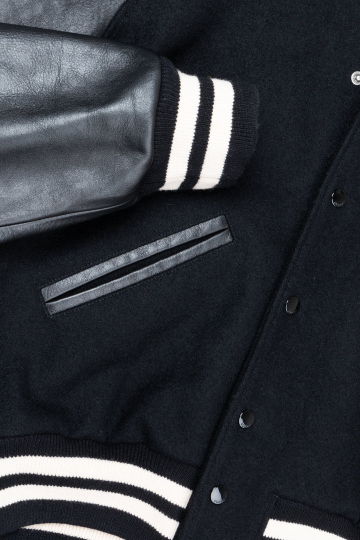 GUCCI 2021 Leather Bomber Jacket Black
