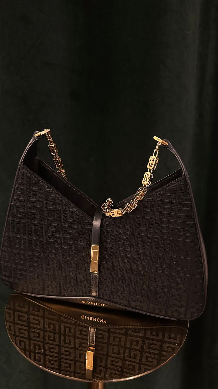 GIVENCHY Cut Out Bag Black Gold