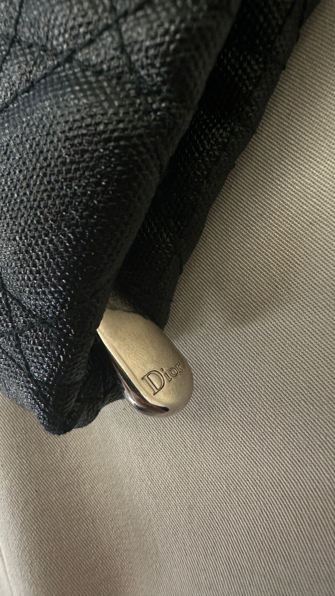 CHRISTIAN DIOR Panarea Cannage Clutch Black
