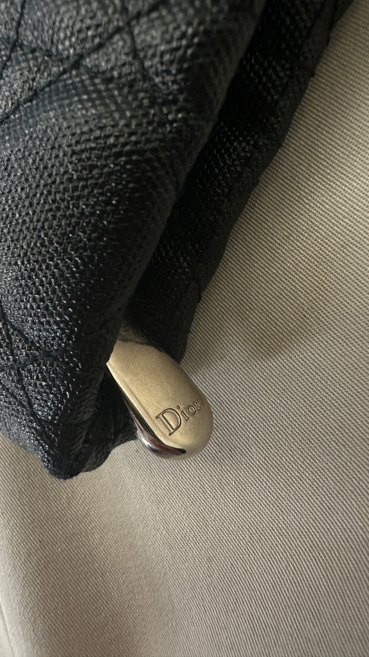 CHRISTIAN DIOR Panarea Cannage Clutch Black