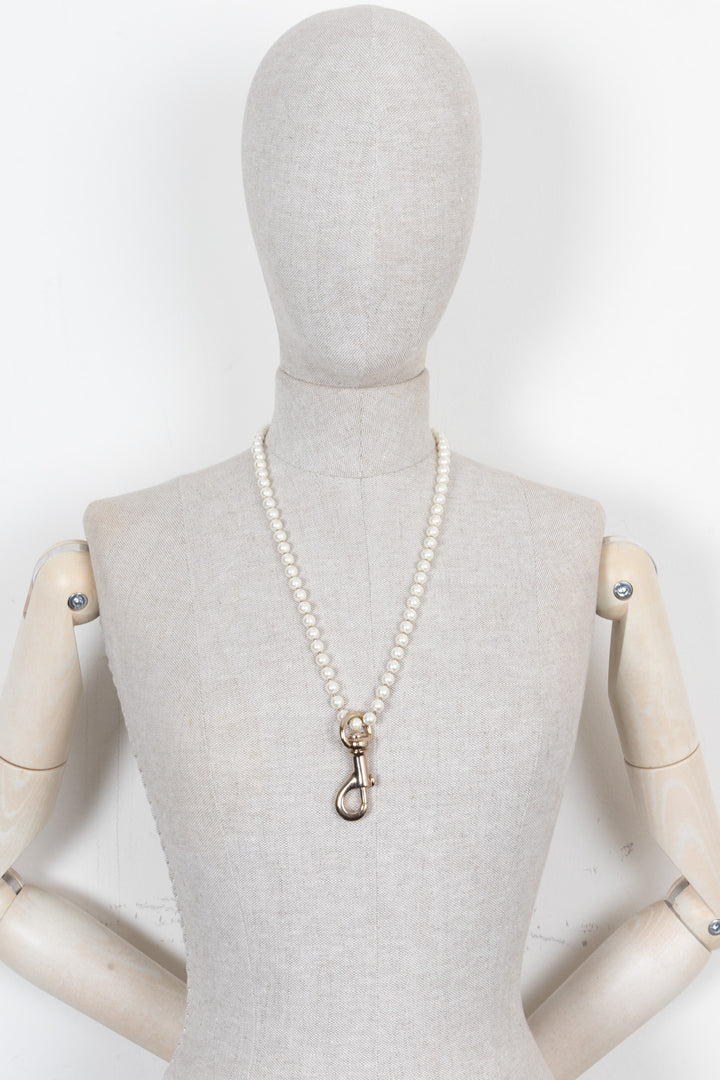 GUCCI Pearl Keychain Necklace