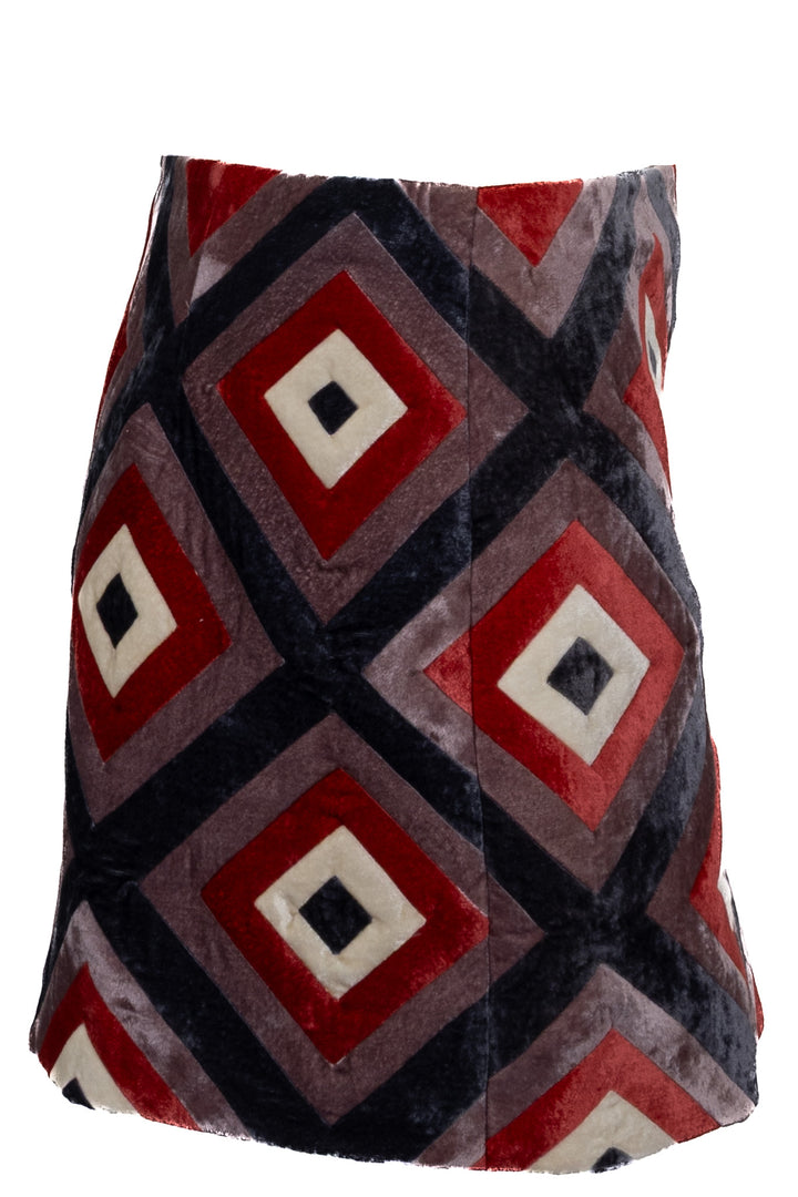 GUCCI Garden Square Skirt Velvet Purple