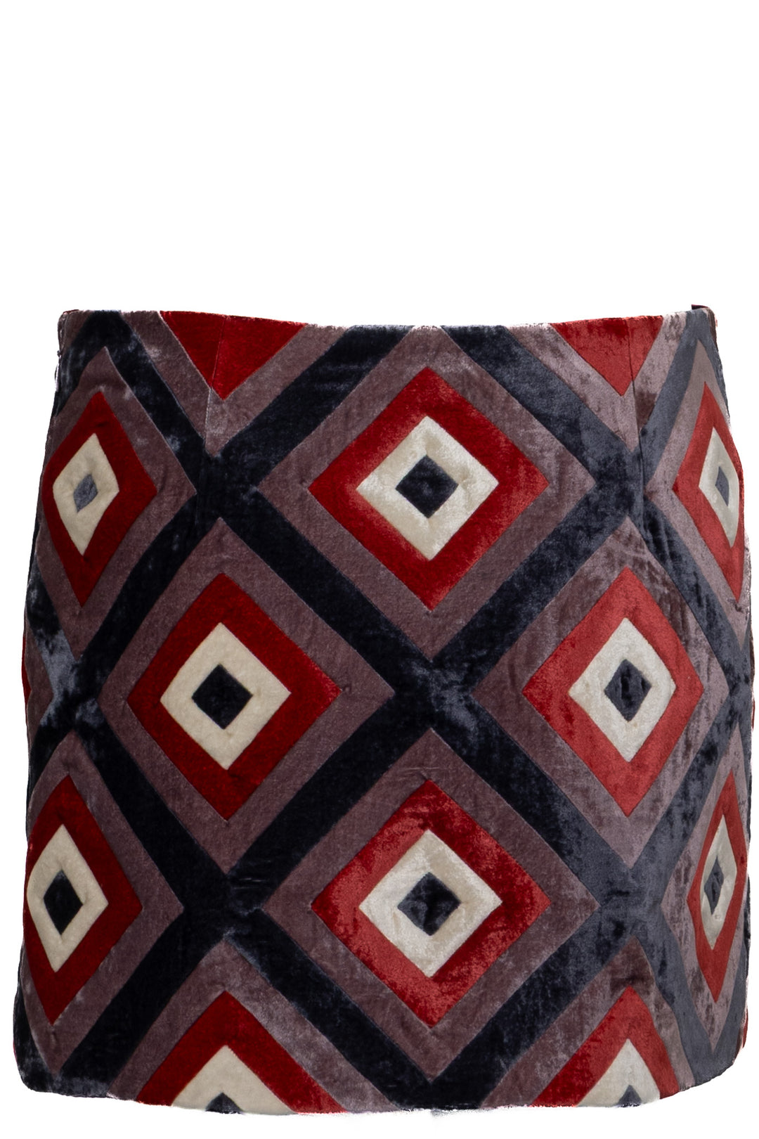 GUCCI Garden Square Skirt Velvet Purple