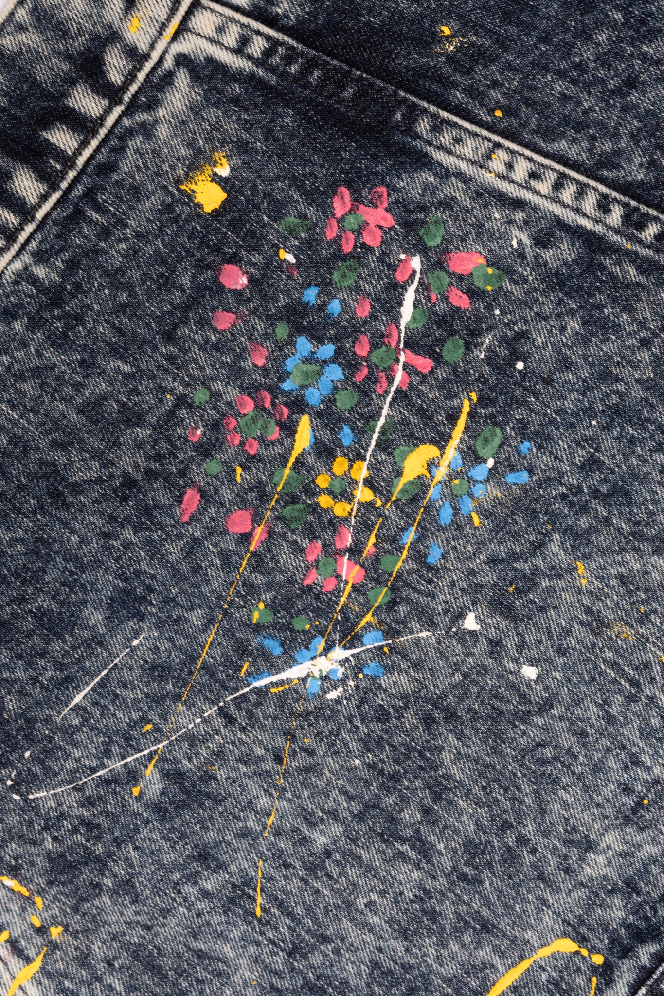 ジャケット・アウター 2015AW miumiu floral denim jacket MIU MIU Floral Painted Cropped Denim Jacket Blue – REAWAKE