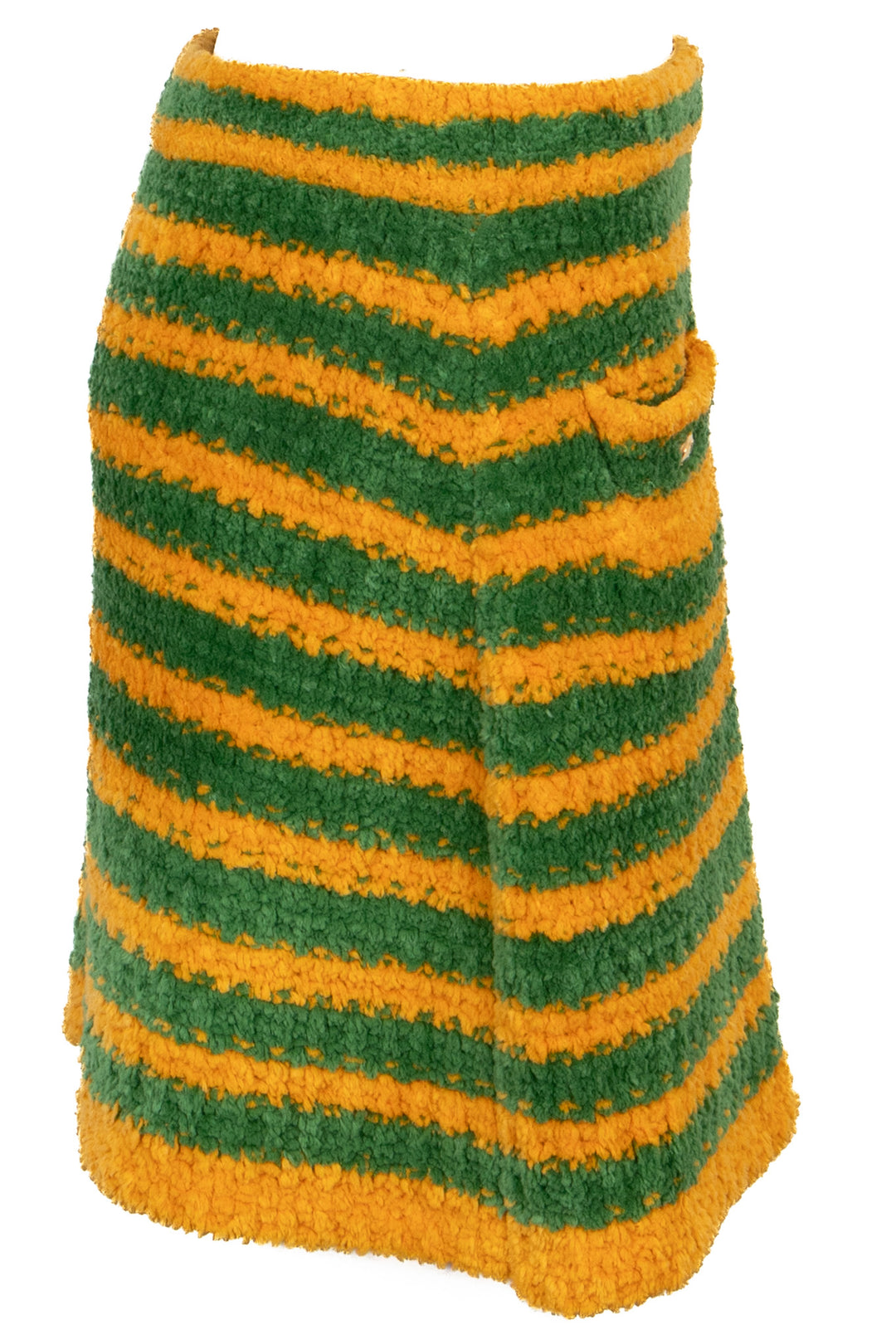 GUCCI Garden Striped Skirt Yellow Green