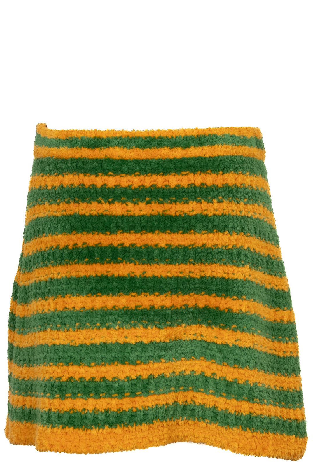 GUCCI Garden Striped Skirt Yellow Green