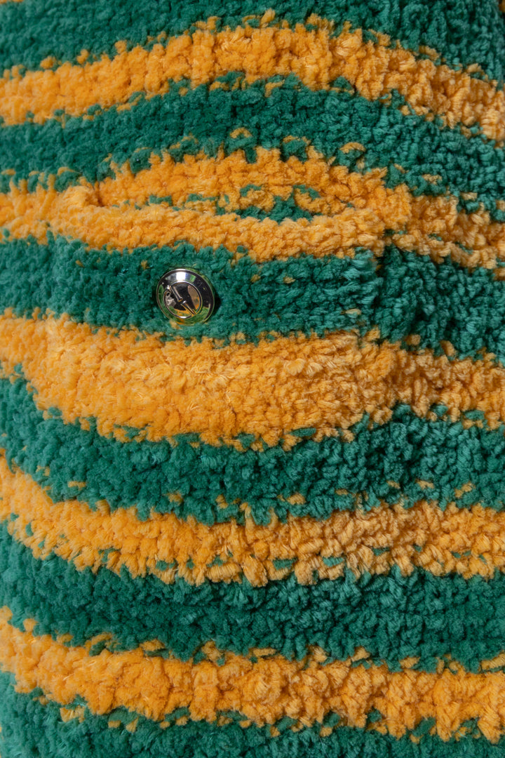 GUCCI Garden Striped Skirt Yellow Green