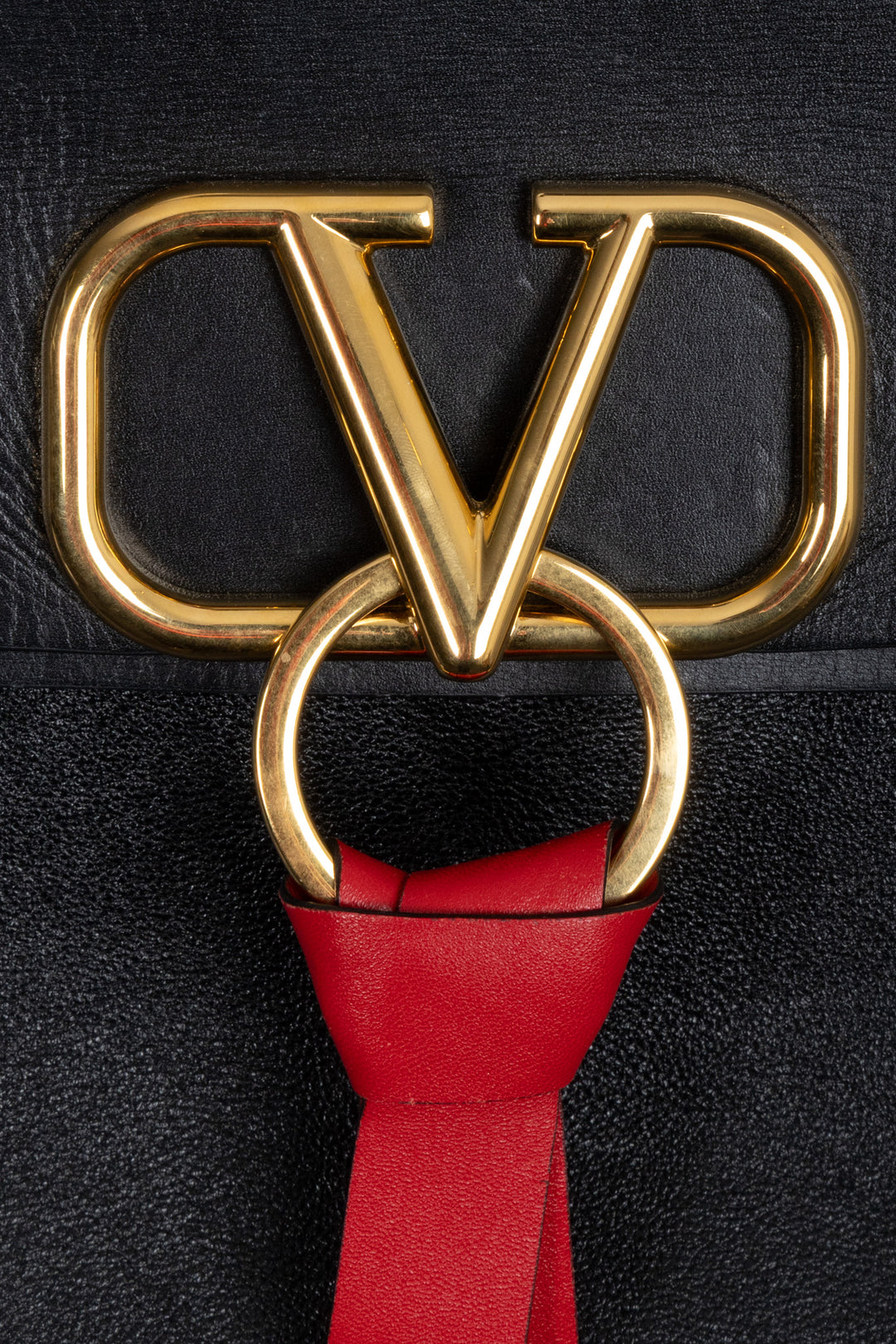 VALENTINO Medium VRring Bag Black