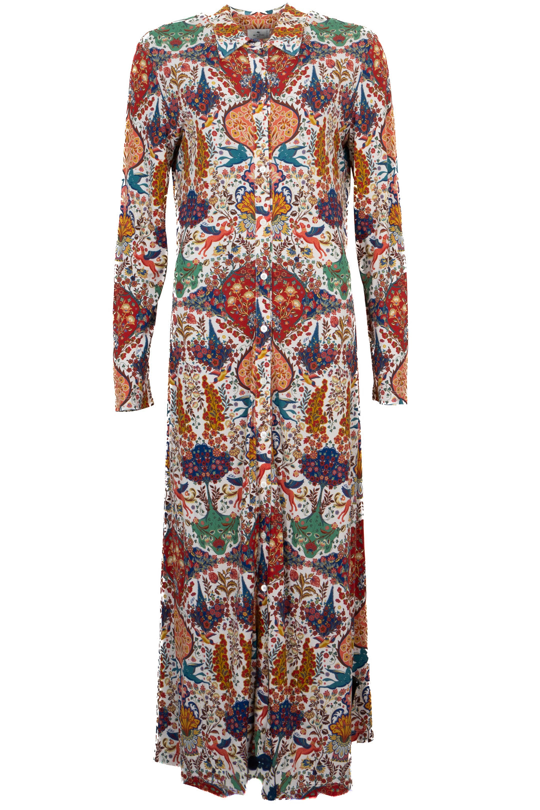 ETRO Long Sleeve Shirt Dress Multicolor