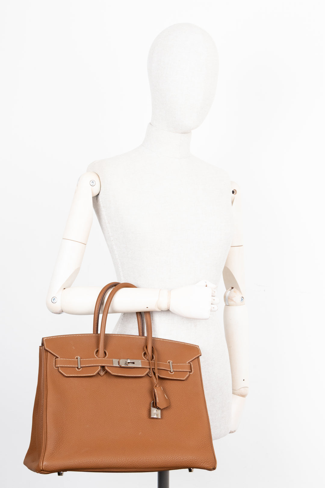 HERMÈS Birkin 35 Retourne Togo Palladium Gold