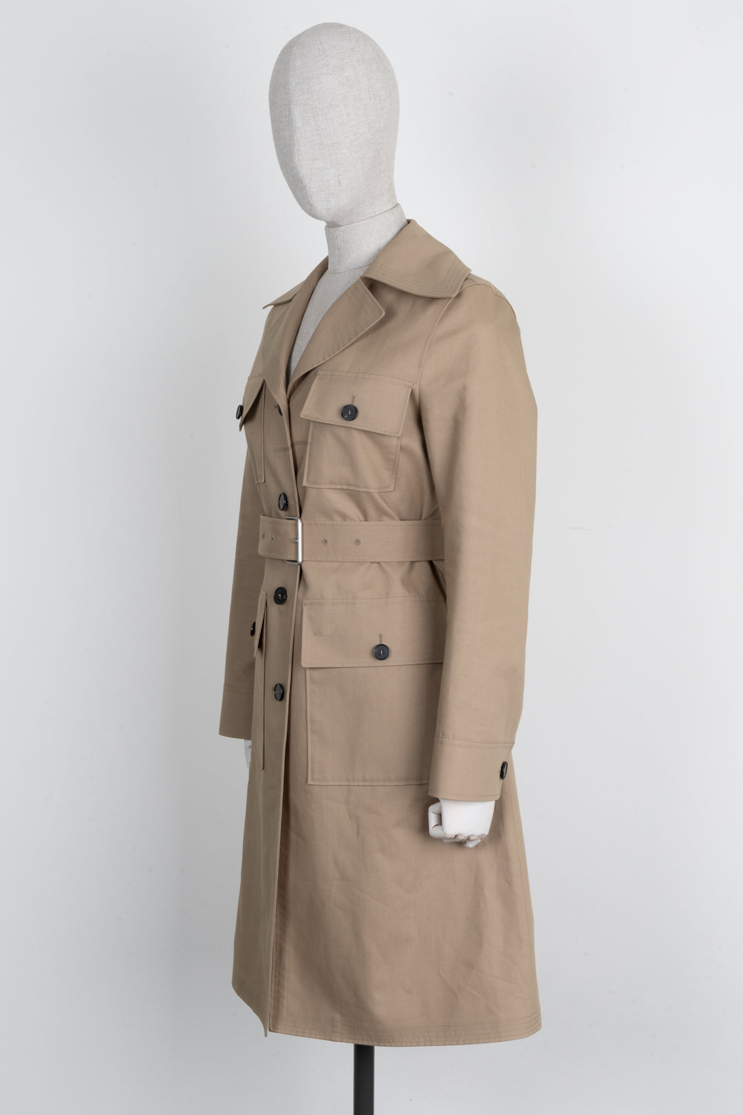 Belted Coat Beige Trench Christian Dior Women's Trench Coat