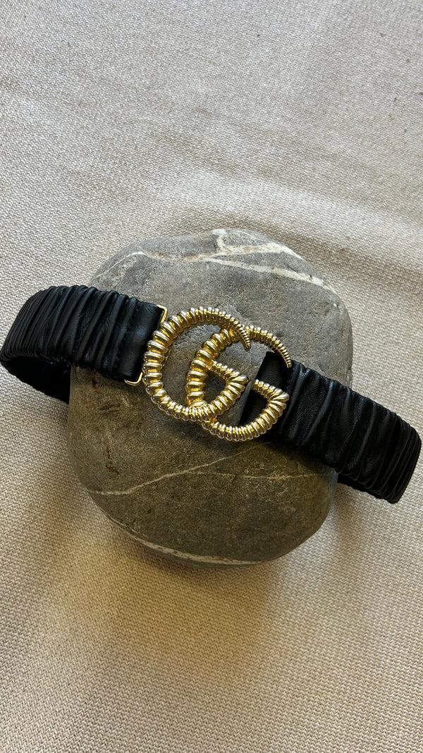 GUCCI Marmont Strappy Belt Black