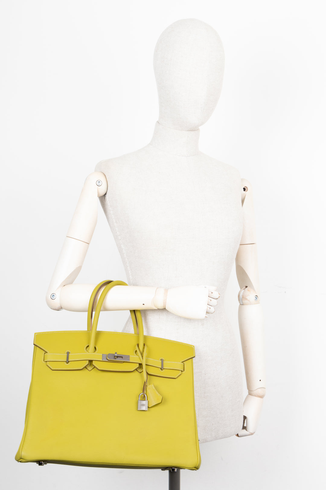 HERMÈS HSS Verso Birkin Retourne 35 Epsom Lime Kiwi