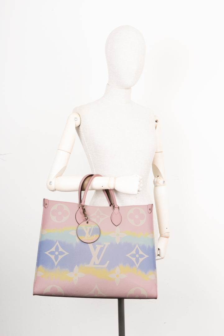 LOUIS VUITTON OnTheGo GM Escale Bubblegum Pink
