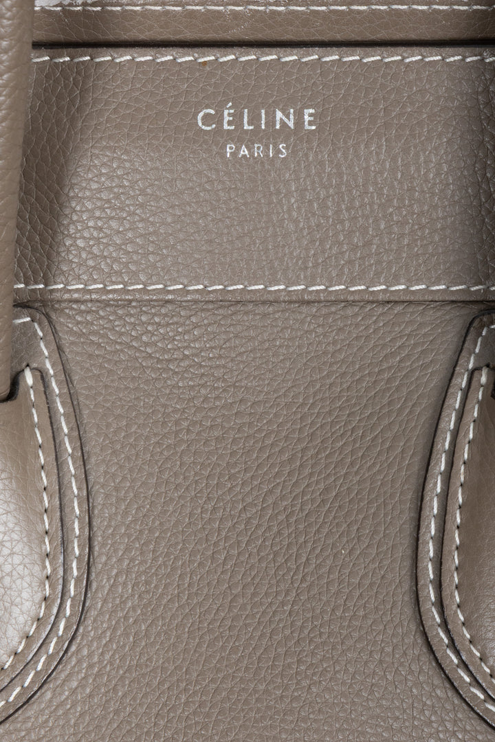 Sac Mini Luggage CÉLINE taupe